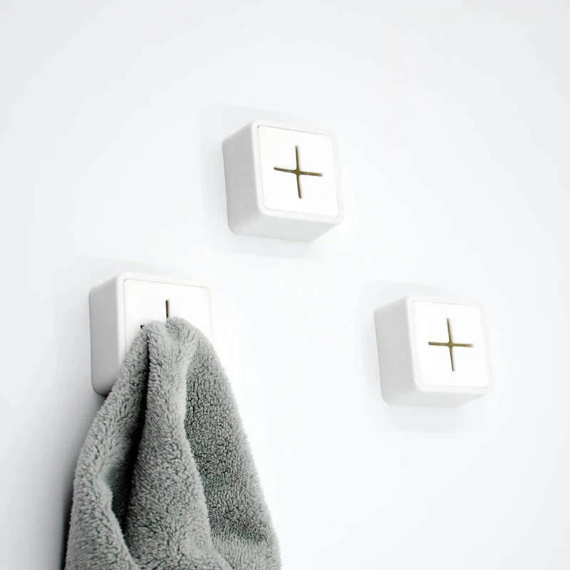 

Towel Holder for Bathroom - Self Adhesive Kitchen Towel Hanger Grabber, Wall Mount Dish Towel Hooks , 3 Pack