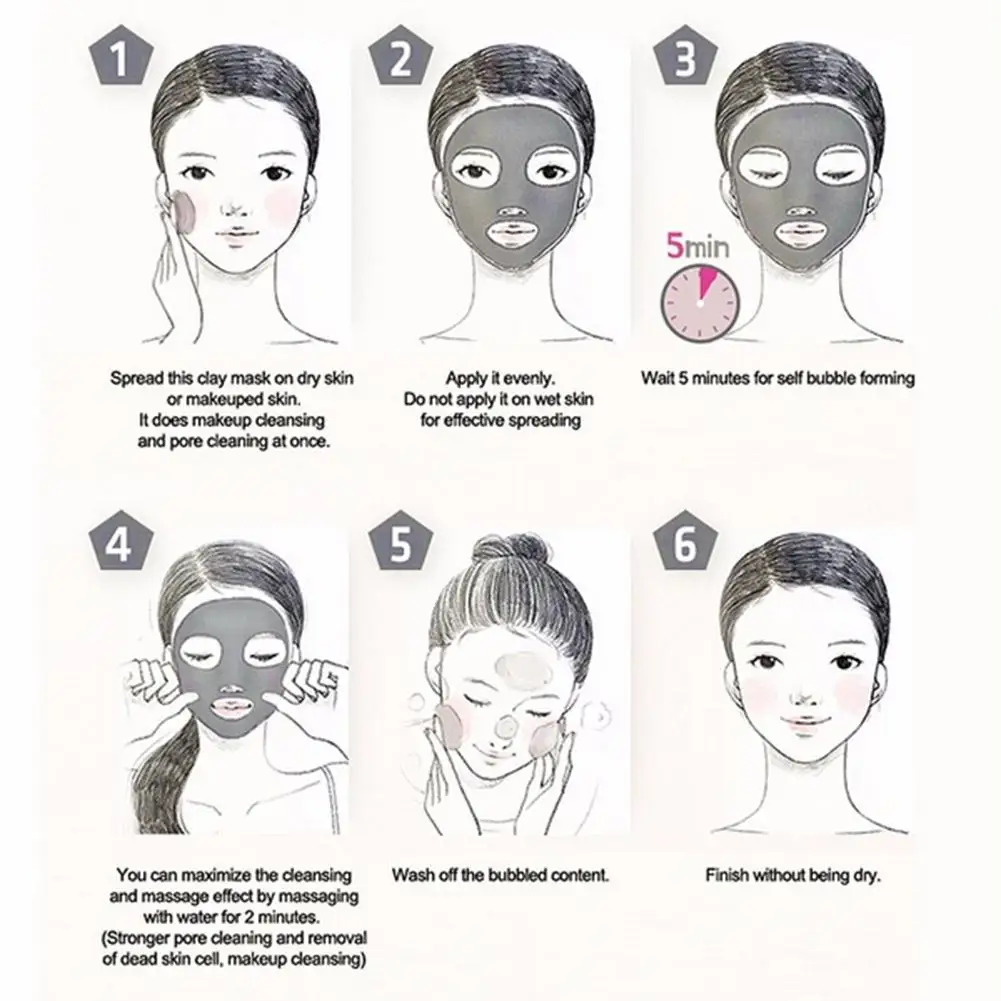 

1pcs Collagen Bubble Mask Mud Moisturizing Mask Moisturizing Cleansing And Mask Applying Skin Peeling Cleansing Mask Slee M7Z3