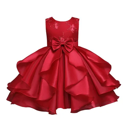 

Детское платье принцессы, платья, детская одежда для девочек; Платье-пачка без рукавов с вышивкой платье для дня рождения; Вечерние платье д...