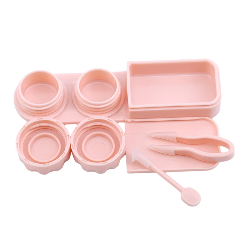 Мини Чехлы для контактных линз держатель хранения замачивающий контейнер очки