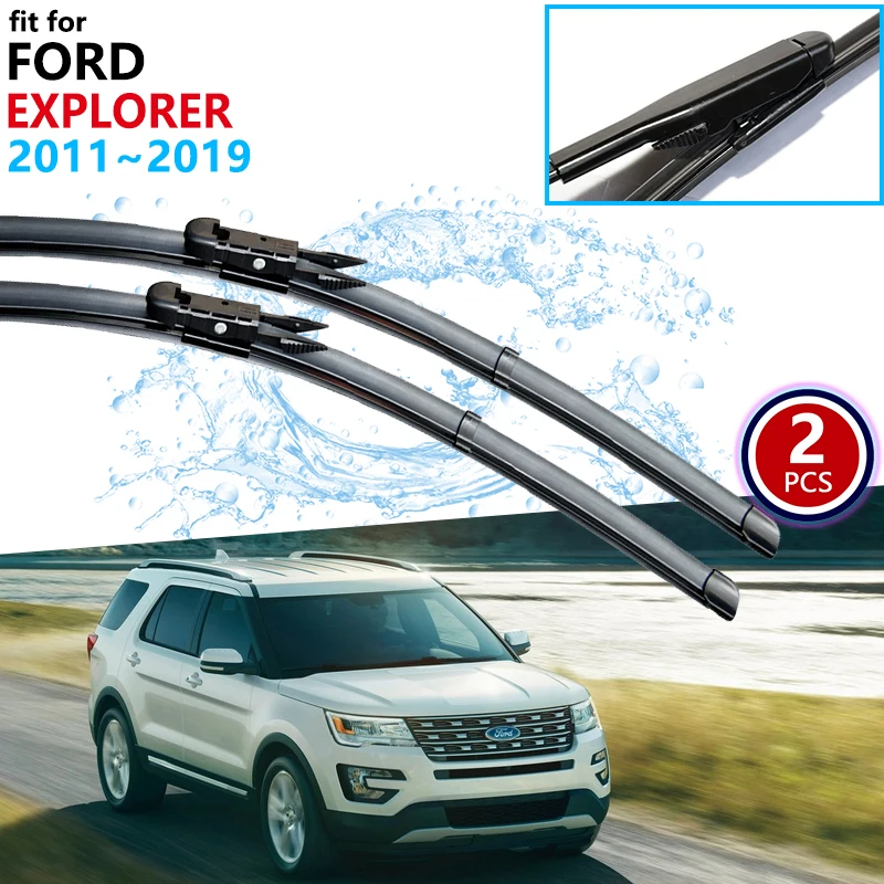 

Car Wiper Blades for Ford Explorer U502 MK5 2011~2019 2012 2013 2014 2015 2016 2017 2018 Front Window Windshield Car Accessories