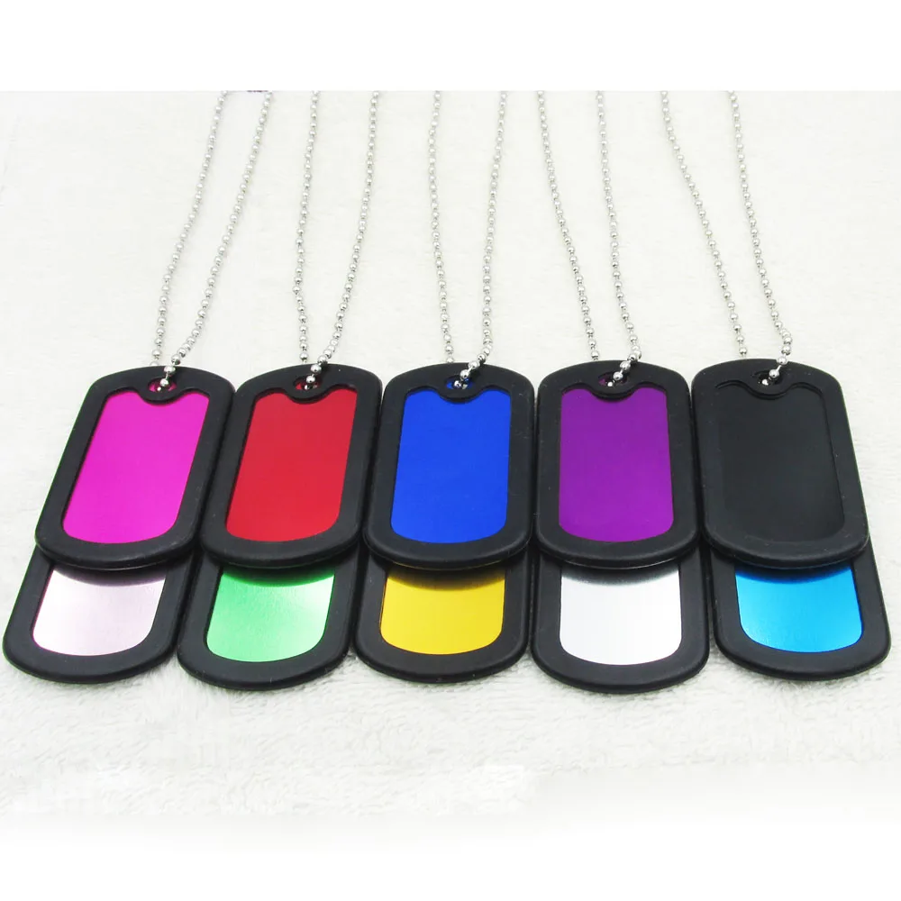 100 шт./лот алюминиевый военный армейский опознавательные Жетоны с глушителей и 24