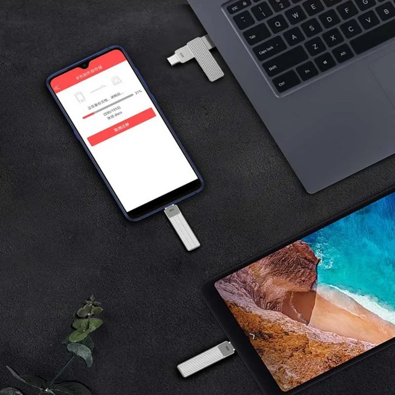 Jesis двойной интерфейс U диск Type-C USB Мобильный телефон 360 вращающийся алюминиевый