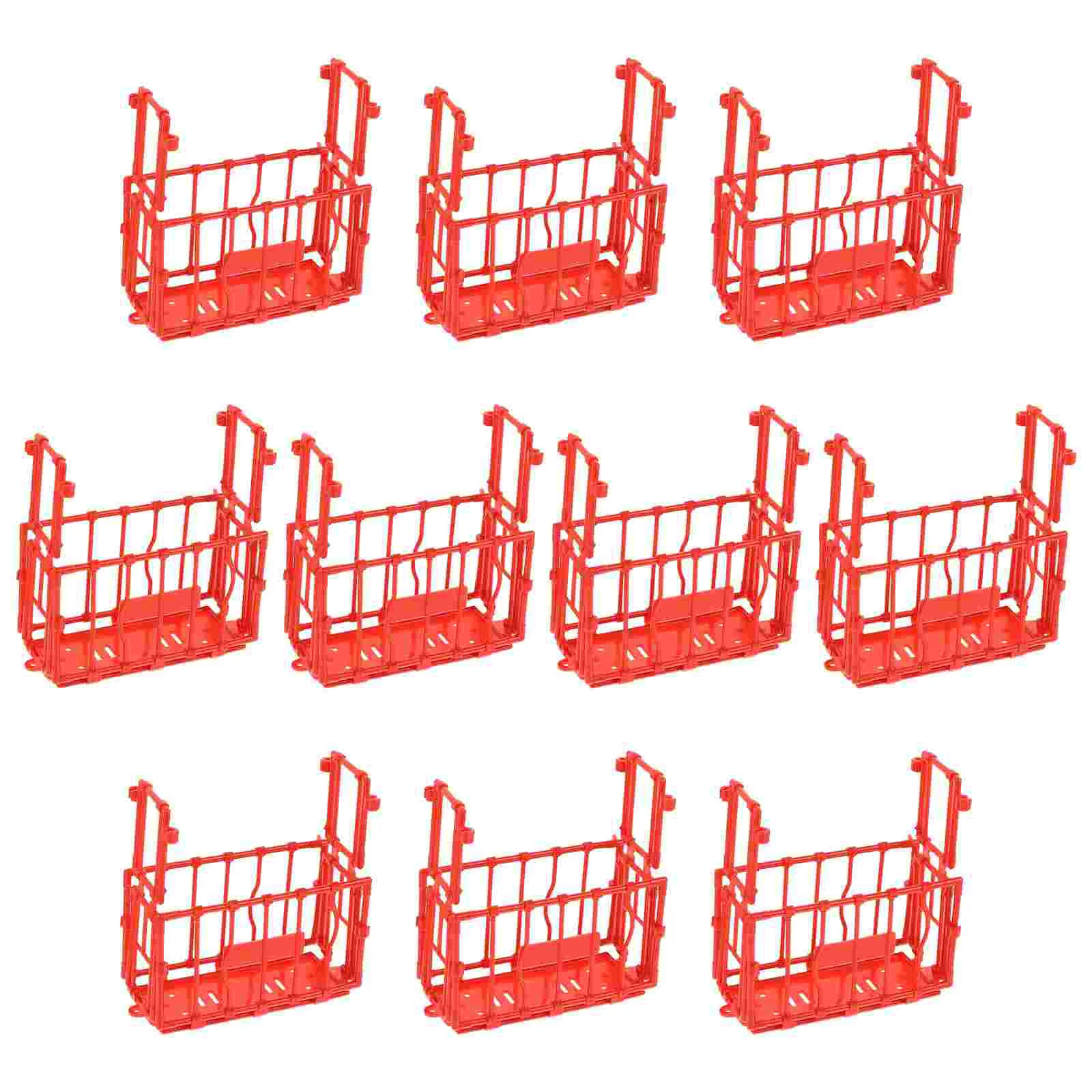 

10Pcs Detachable Animals Cage Models Creative Micro Landscape Adornments