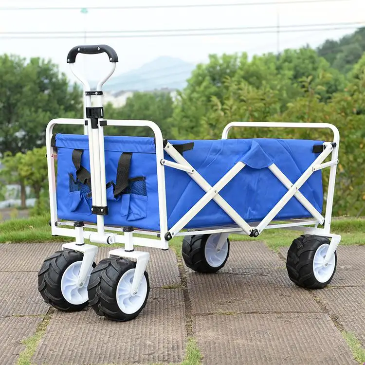 Пасторальная четырехколесная Складная портативная Тележка для кемпинга на