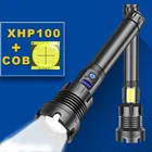 Светодиодный фонарик Xhp100, мощный фонарик 18650, Xhp90, Охотничий Тактический фонарь, USB, перезаряжаемый фонасветильник, светодиодный ффонарь Xhp70