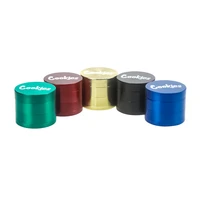 new style multicolor 40mm four layer flat metal grinder tobacco smoked herbal grinder tobacco smoking accessories