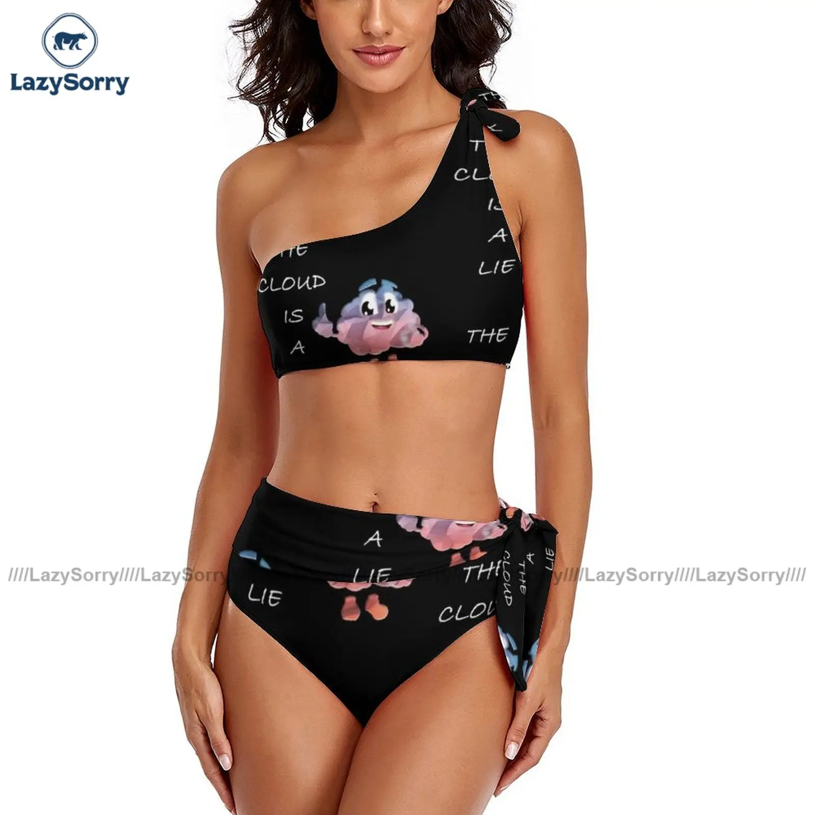 

Cloud Bikini Swimsuit High Cut Women Swimwear Sale Elegant Bathing 2 Piece Bathing Suit