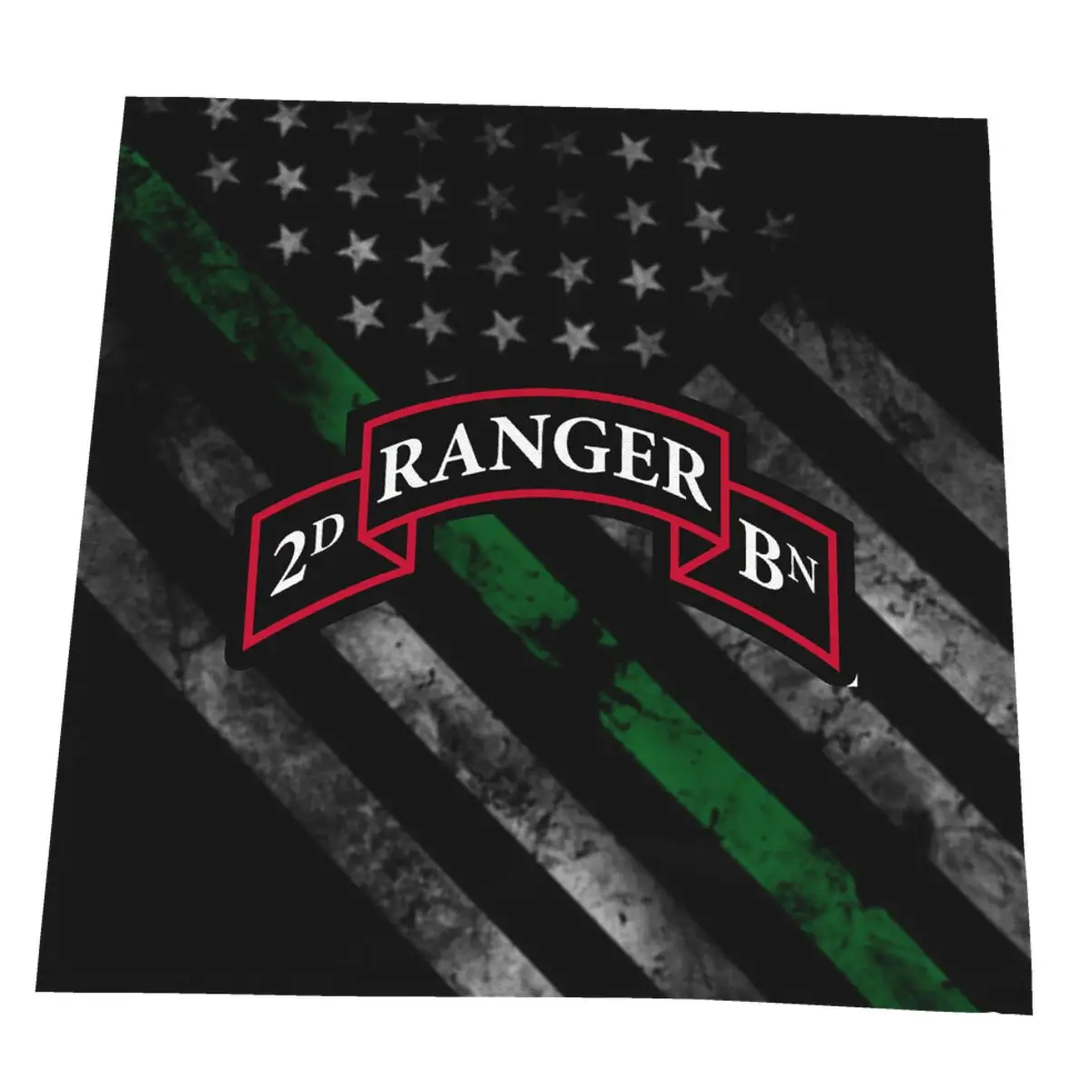 

2nd Ranger Battalion Microfiber Absorbent Rag Cleaning Cloth Dishcloth Kitchen Napkins Linen Placemat Soft Dining Table Mat