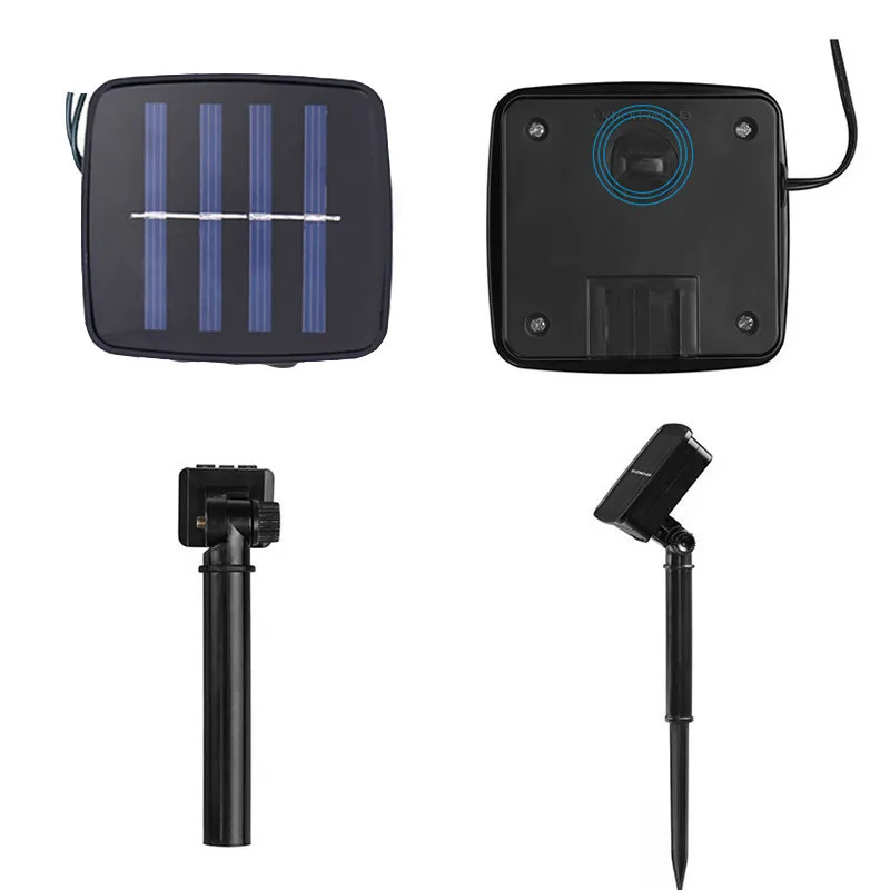 100 светодиодных солнечных струнных огней на открытом воздухе водонепроницаемое