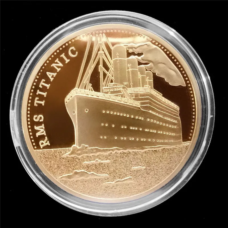 Commemorative Coin Titanic Ship Incident Collection Arts Gifts BTC Bitcoin Jewelry Finding Components | Украшения и аксессуары