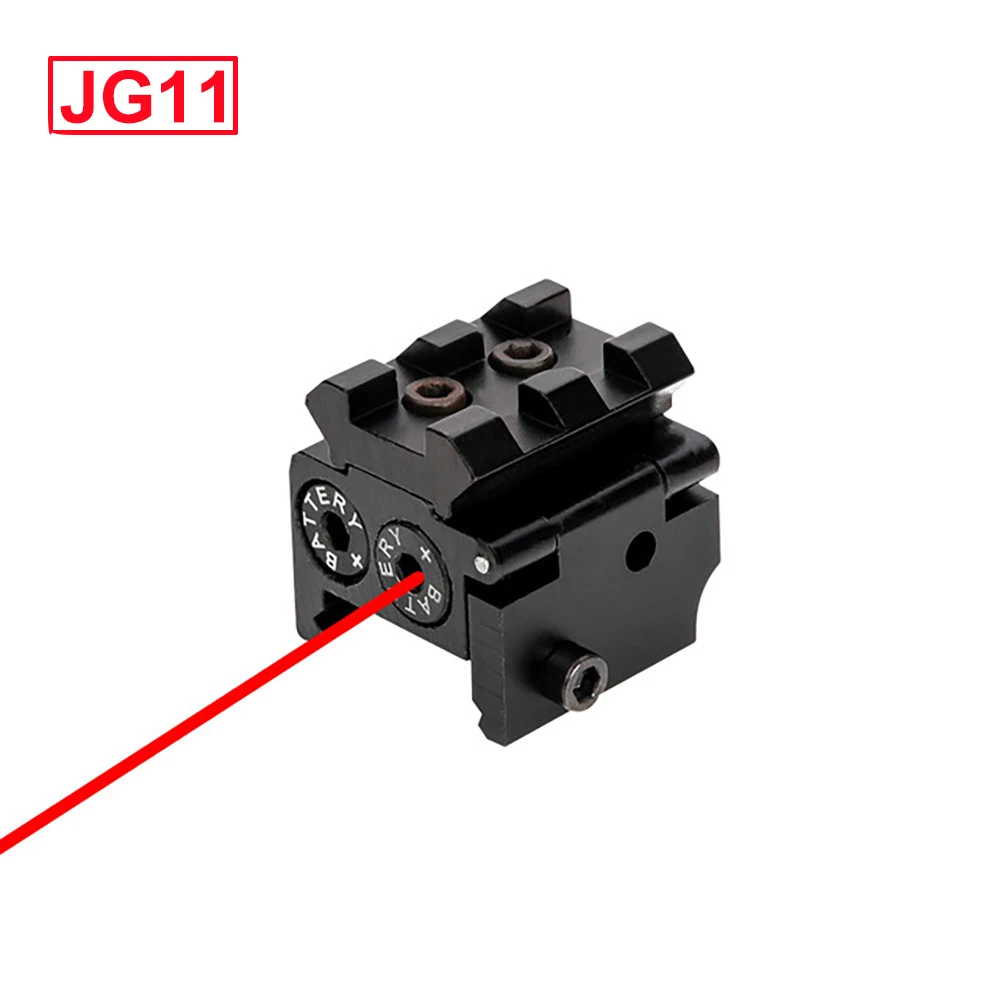 

Tactical JG11 Mini Adjustable Compact Red Dot Laser Sight For Air Gun Rifle Hunting Accessory With 20mm Picatinny Rail Mount