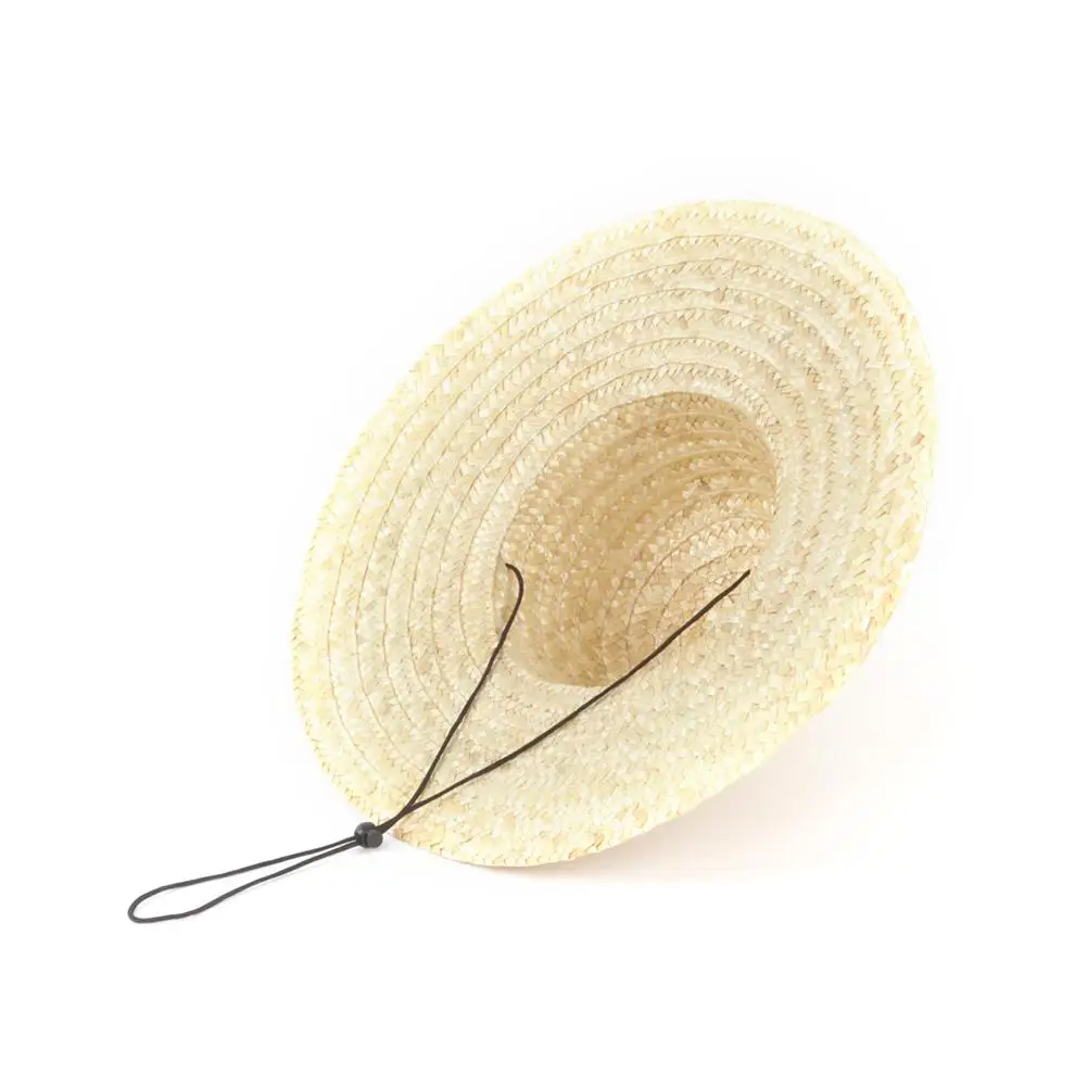 Соломенная шляпа козырек ручная вязка маленькая деревенская соломенная большая