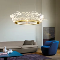 new new chinese style living room bedroom ocean wave restaurant personality chinese style acrylic led chandelier