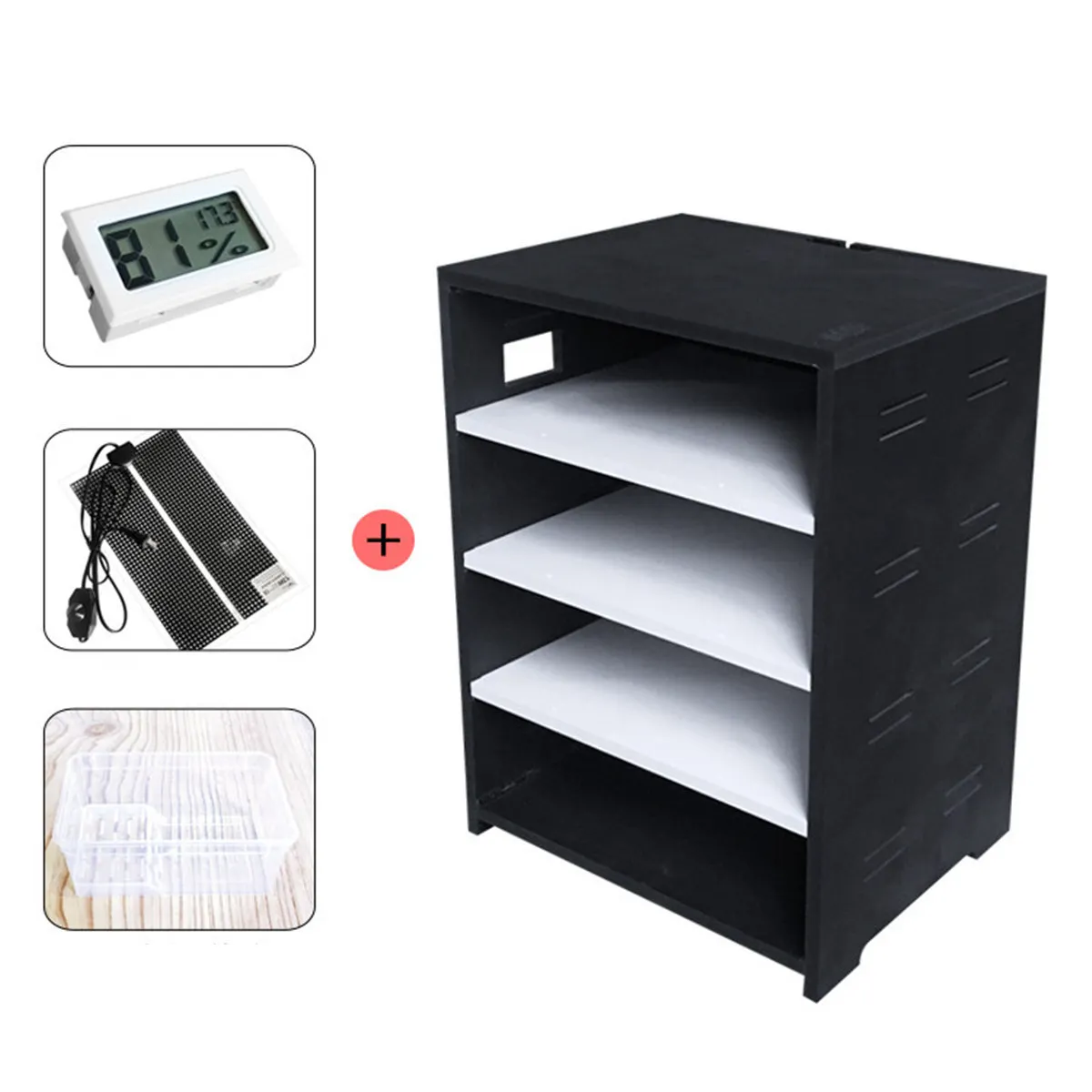 Акриловая коробка для кормления домашних животных рептилий 4 х слойный резервуар