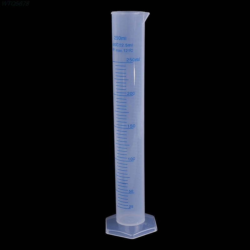 

250ml measuring cylinder blue scale acid and alkali resistant measuring cylinder