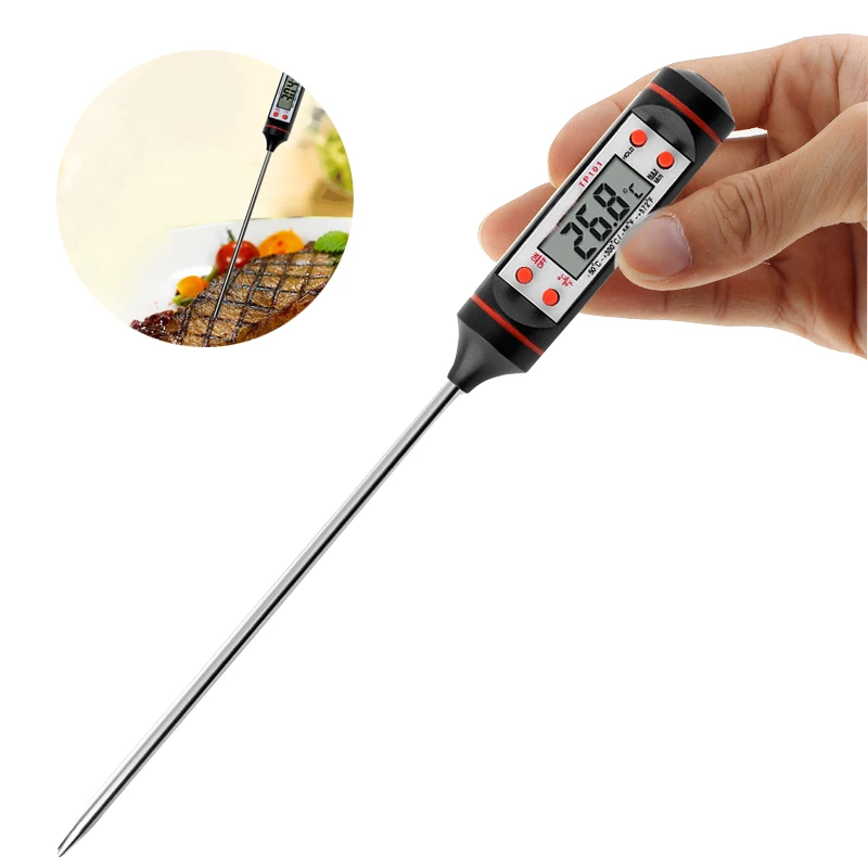 Электронный цифровой пищевой термометр с длинным щупом кухонные инструменты для