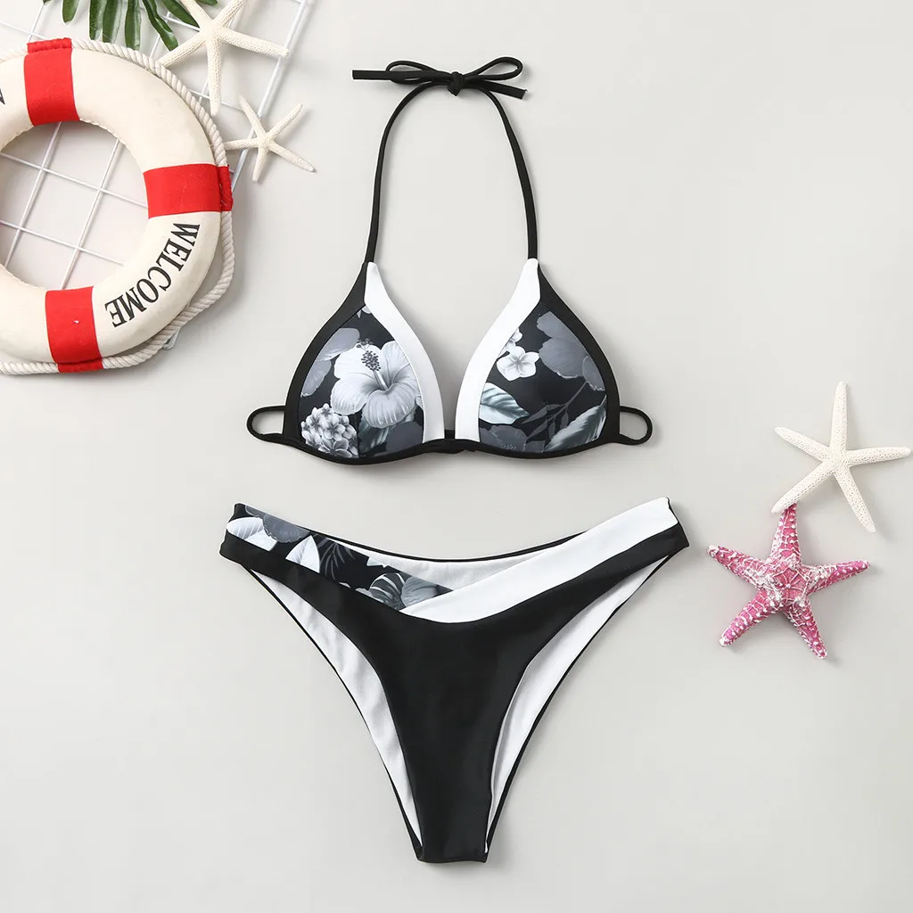 Bikini 2020 Swimwear Women Beading Bandage Padded Push-up Bathing Suit Swimsuit maillot de bain femme#30 |