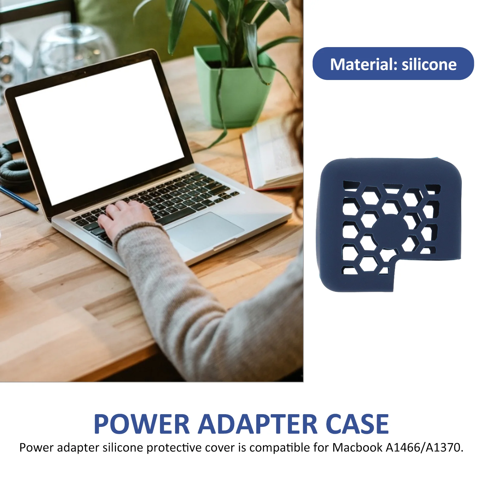 Чехол с адаптером питания совместимый зарядным устройством для ноутбука A1466/1370