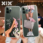 Чехол для iPhone 11 Pro Max, X, XS Max, 5S SE, 6, 6S, 7, 8 Plus, силиконовый, черный