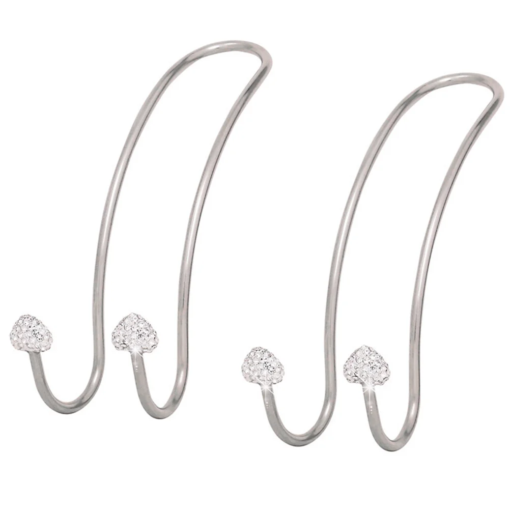 

2PCS Multifunctional Car Hanger Hook Stainless Steel Car Back Seat Hooks