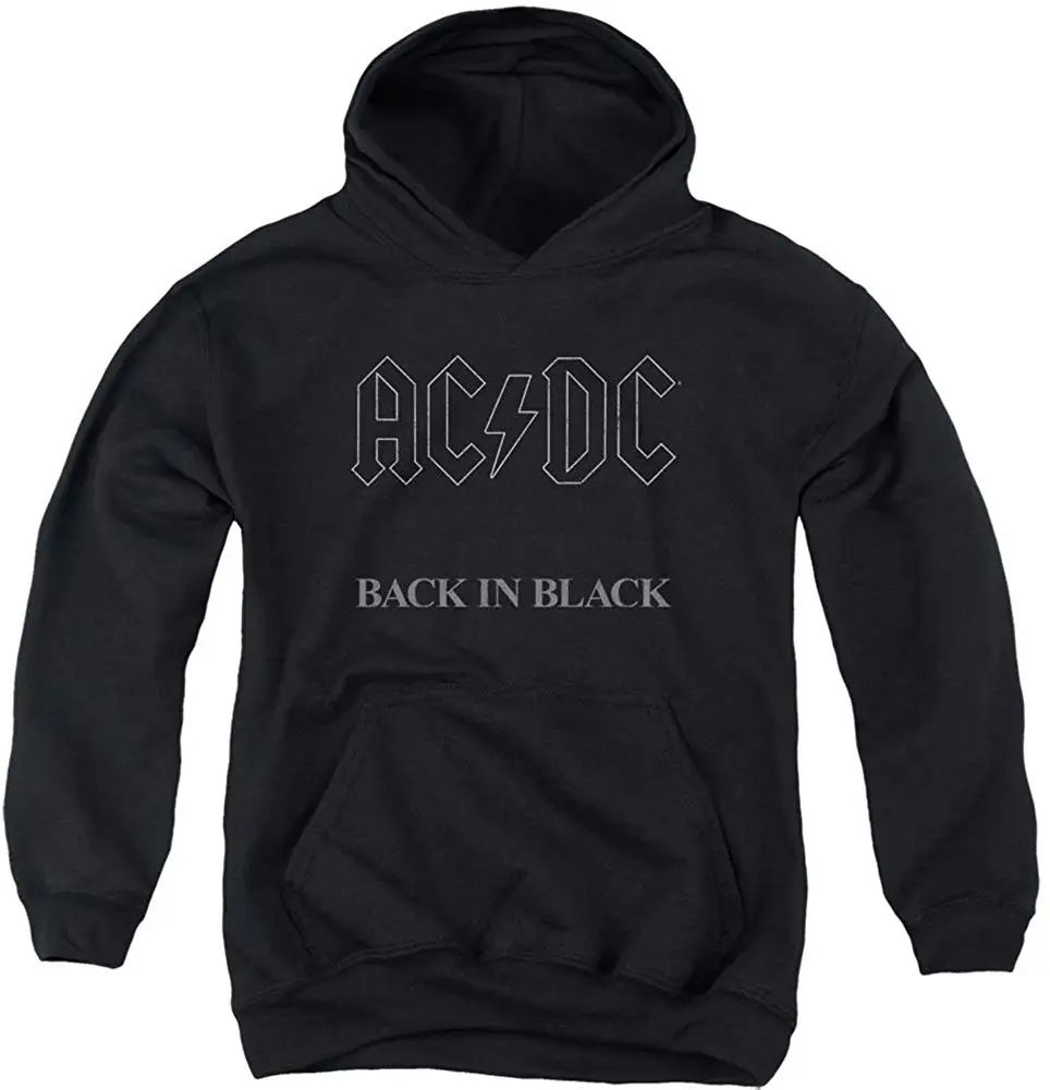 AC/DC Men's Back in Black Hooded Sweatshirt |