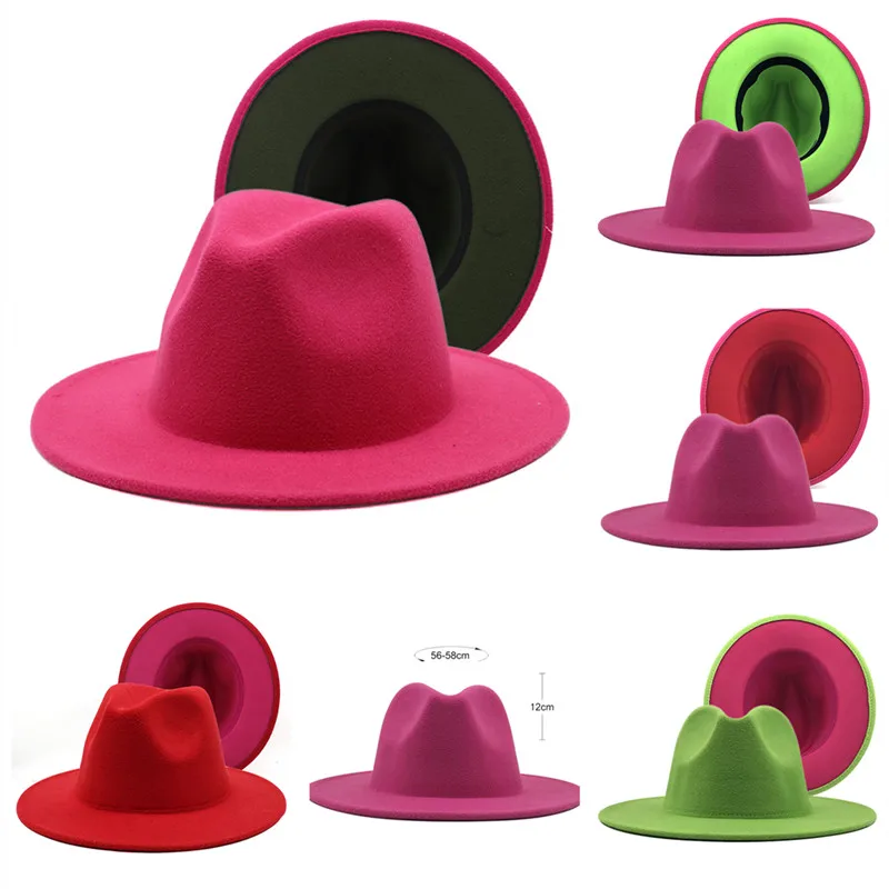 Шляпа-трилби для мужчин и женщин Классическая фетровая Федора с широкими полями