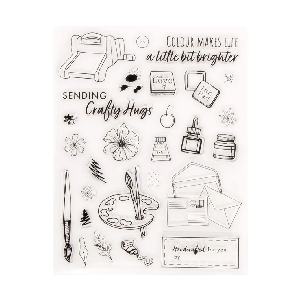 Штампы для скрапбукинга бумага прозрачные украшения ручной работы подарки