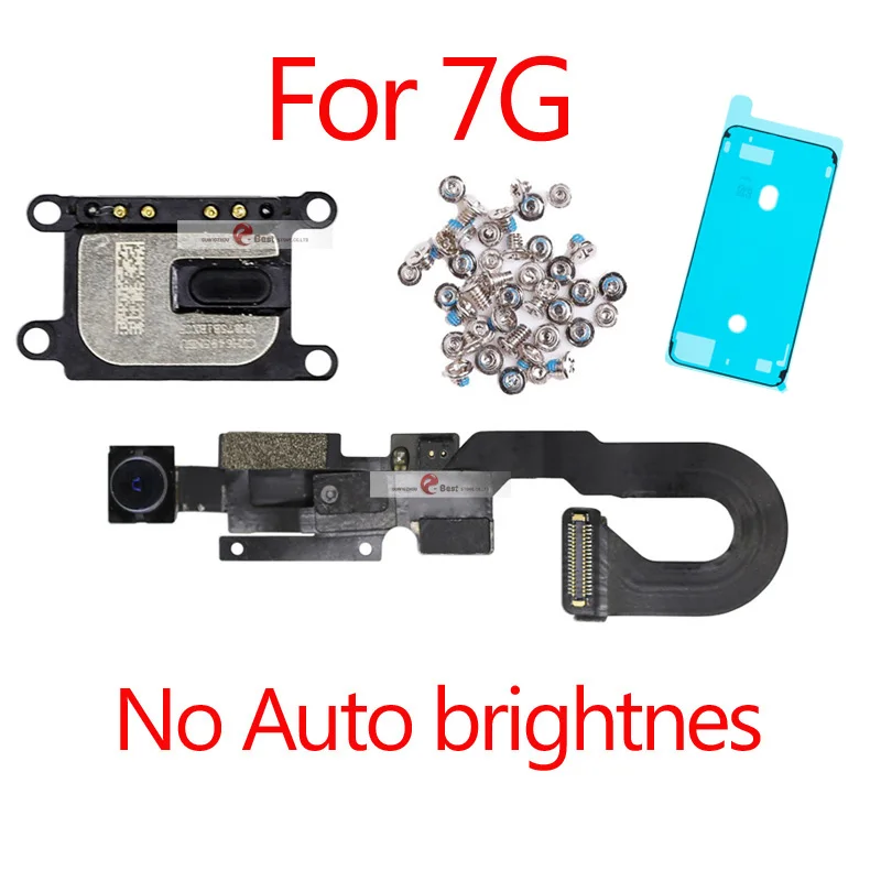 7G NO Brigh 1set 1 шт. светильник датчик приближения гибкий кабель для iPhone 7 Plus 5,5 фронтальная камера с винтами динамик в сборе - Цвет: 7G NO Brigh 1set