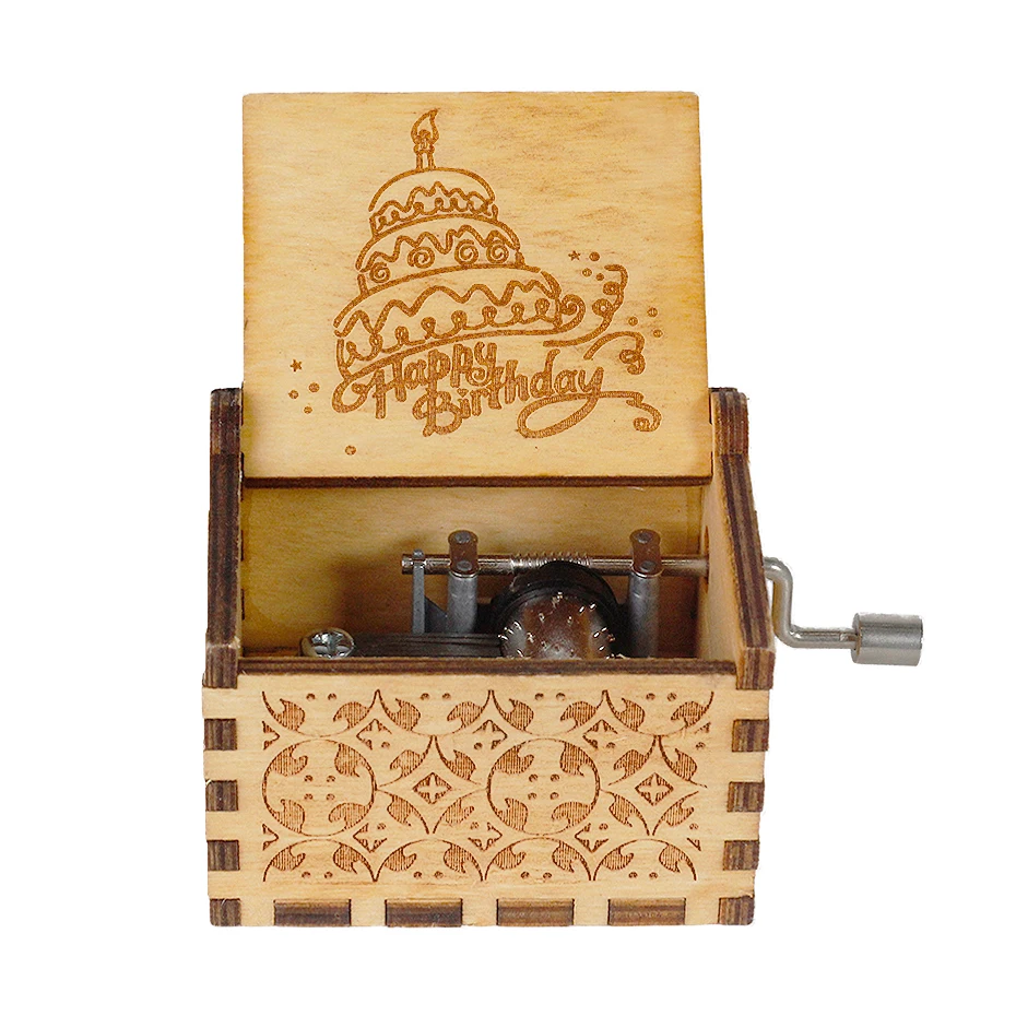 Музыкальная шкатулка с функцией анонимности механизм 18 нот резная музыкальная