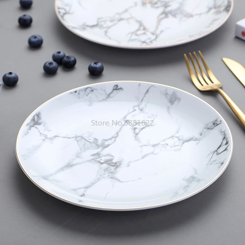 Европейский стиль искусственный керамический Обеденный набор фарфоровая