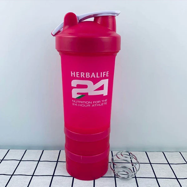 450ml rose red 1Л крупногабаритная бутылка для воды 1000 мл Frozem переносная космическая бутылка Herbalife спортивное питание изготовленный на заказ шейкер бутылка - Цвет: 450ml rose red