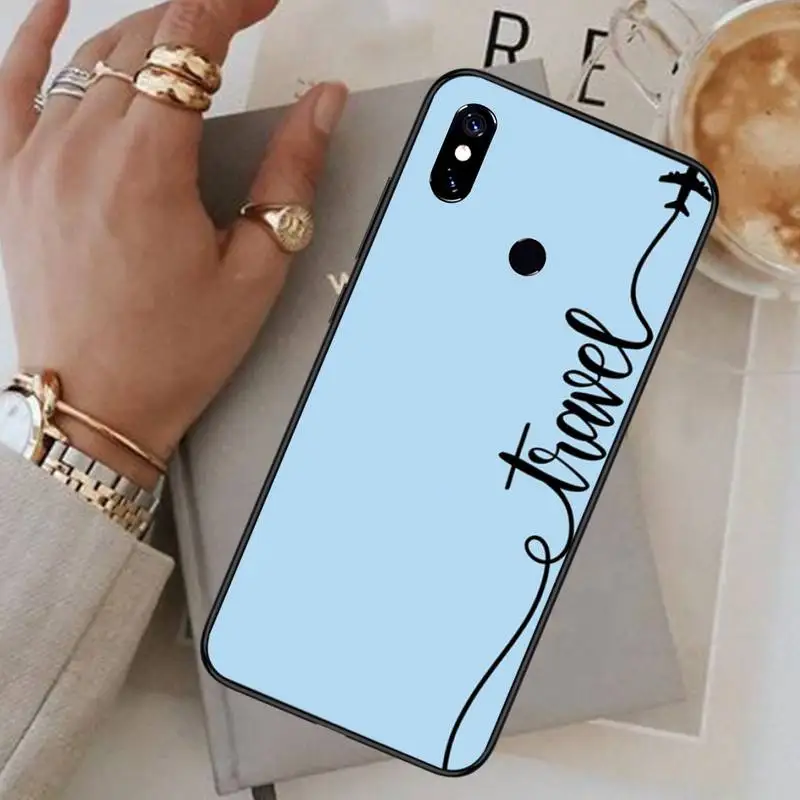 

World Map Travel Phone Case For Xiaomi Redmi note 7 8 9 pro 8T 9S Mi Note 10 Lite pro