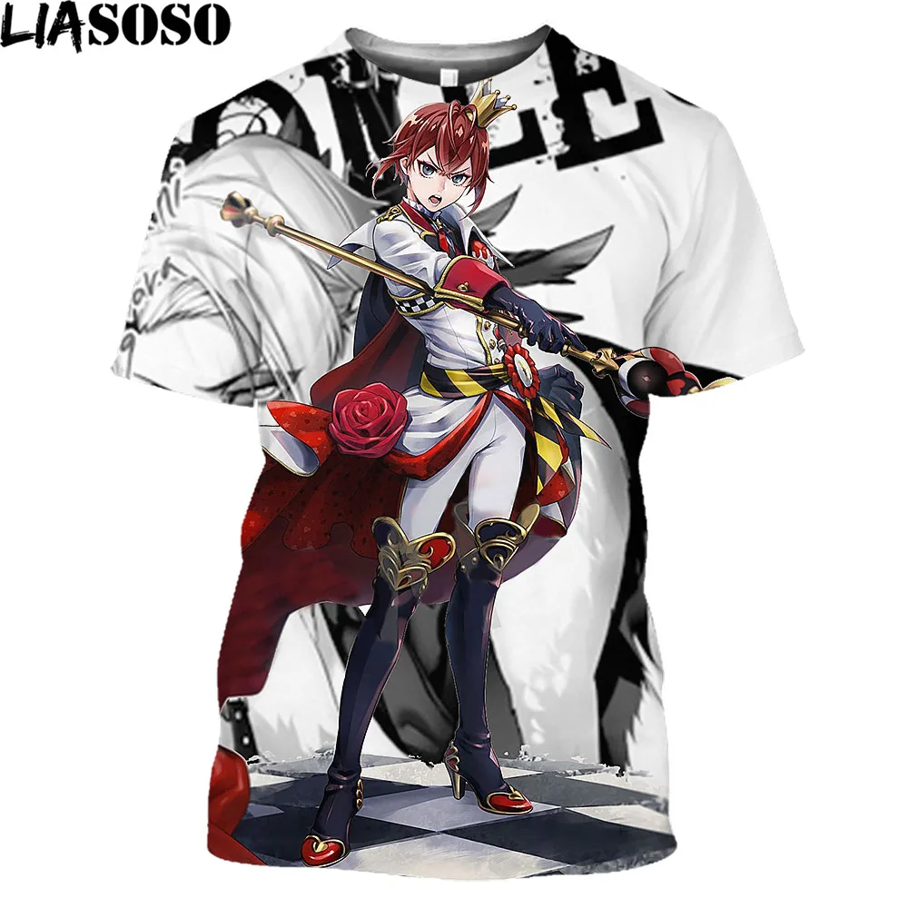 

LIASOSO Game Twisted Wonderland 3D Printed T Shirt Cosplay Men Women Trendy Hip Hop Breathable Tops Fashion Anime T Shirts