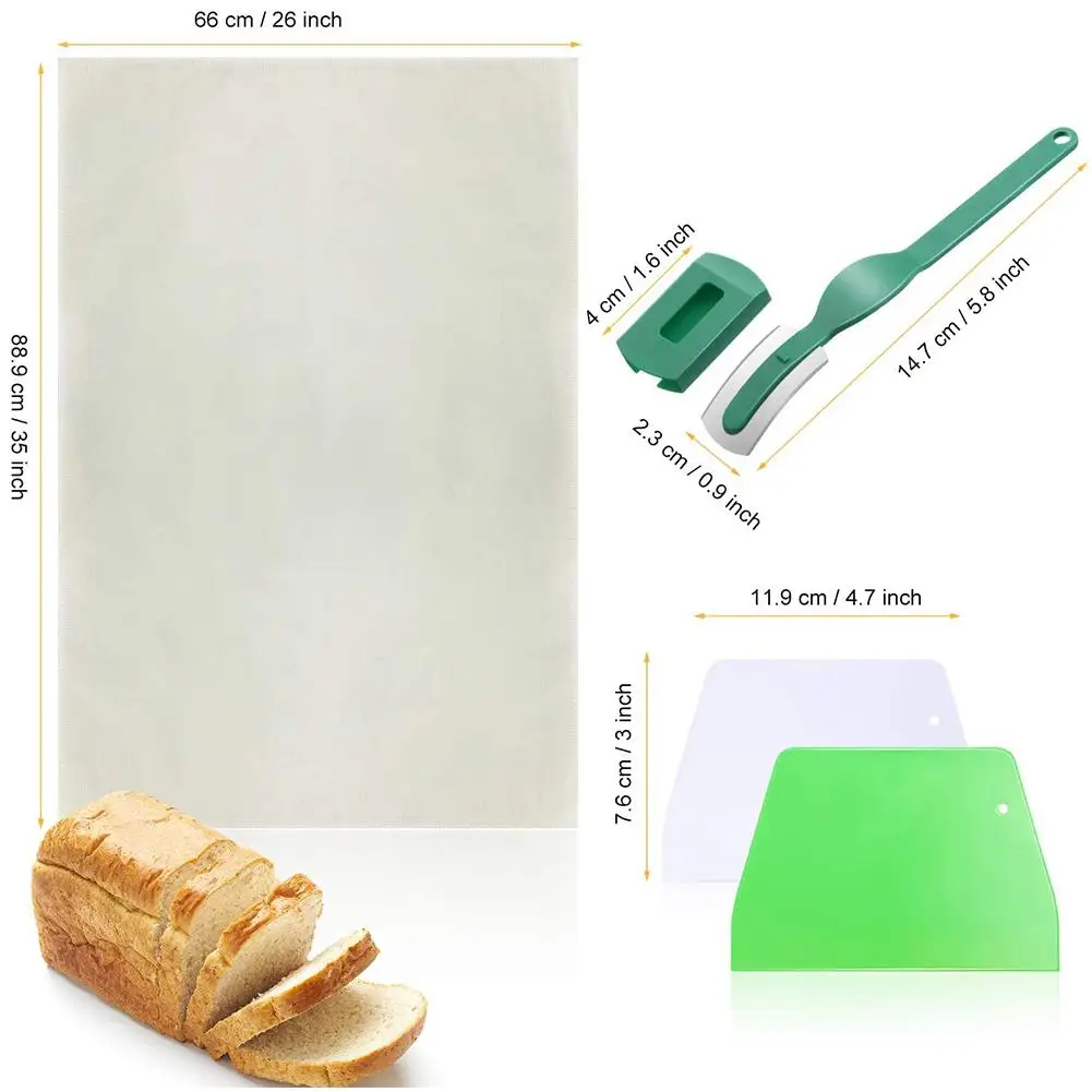 Французская выпечка багет набор инструментов с защитой льняная ткань