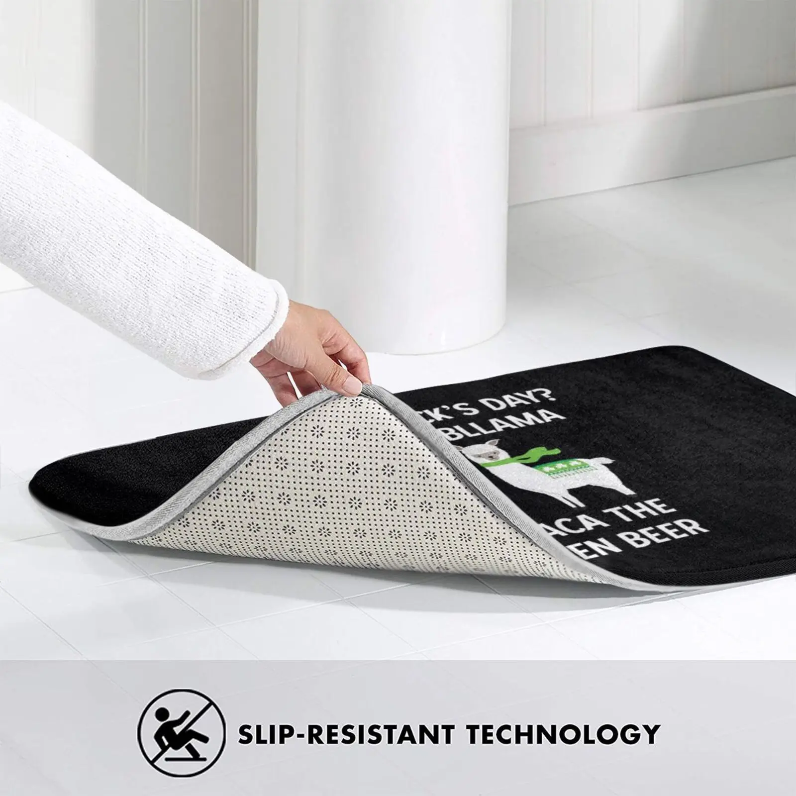 День ламы не Probllama Альпака пиво Коврик Non Slip хорошо впитывающей влагу двери ковер