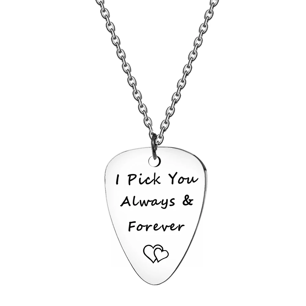 Подарок на день отца шпилька аксессуары для гитары ожерелье из нержавеющей стали