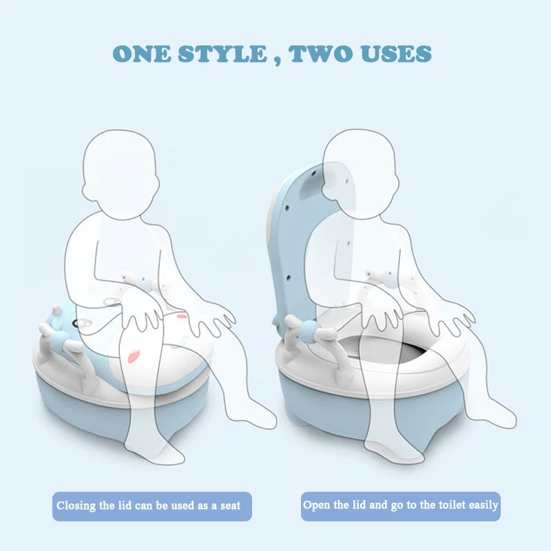 Детский туалет с мультяшным животным ящиком для туалета горшок моющийся