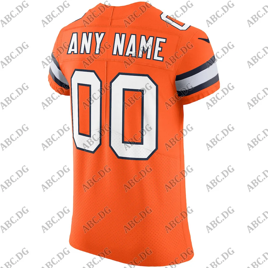 

Men Women Kid Youth Denver Orange Vapor Untouchable Elite Custom Color Rush Jersey Any Number Any Name