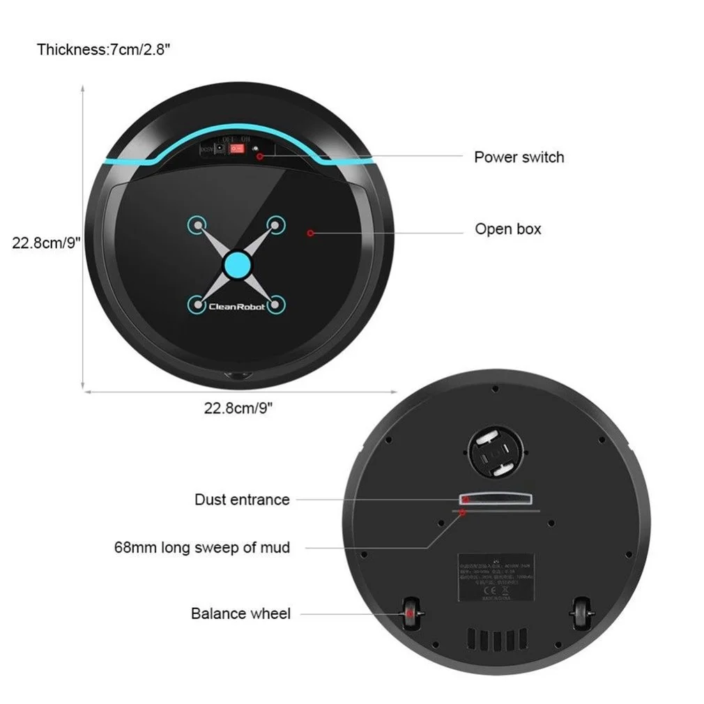 

Robot Vacuum Cleaner Home Automatic Smart Sweeping Robot Floor Dirt Dust Hair Automatic Cleaner Home Cleaning Machine