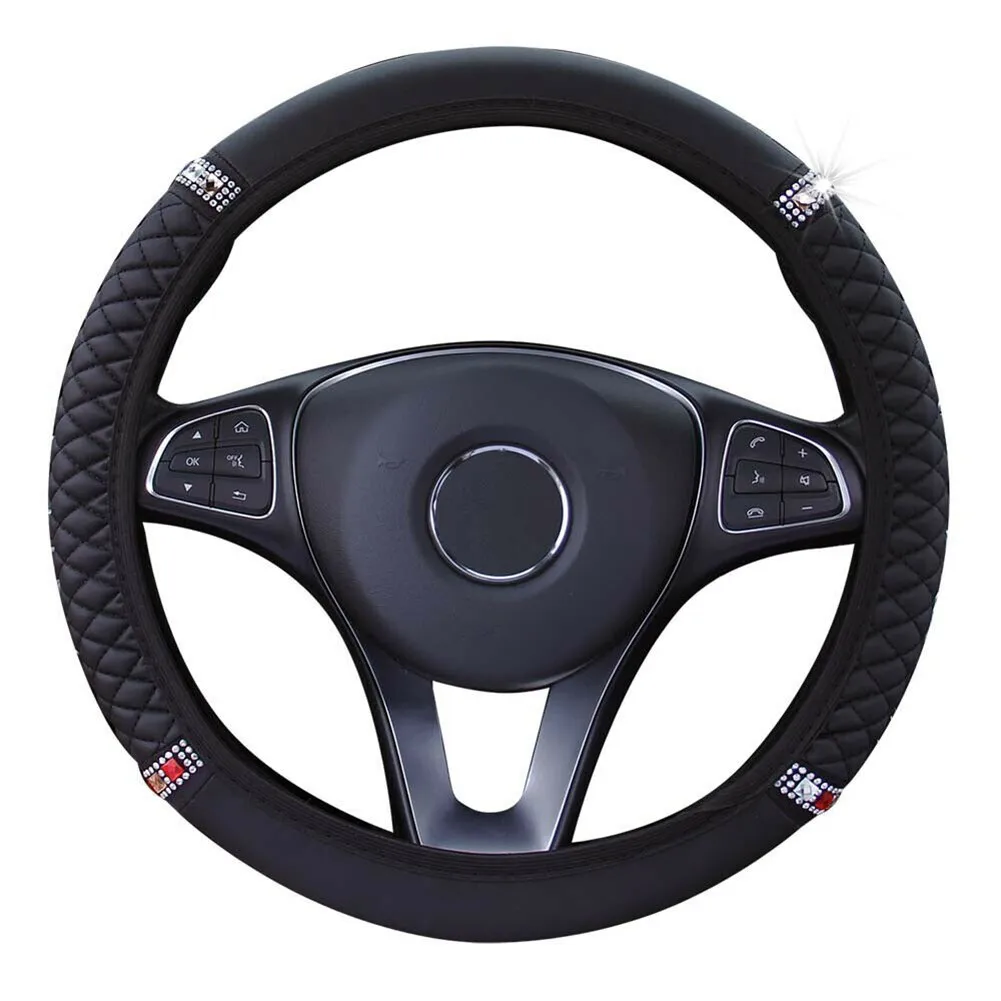 

15\\'\\'/37-38cm Steering Wheel Cover Accessories PU Leather Replacement