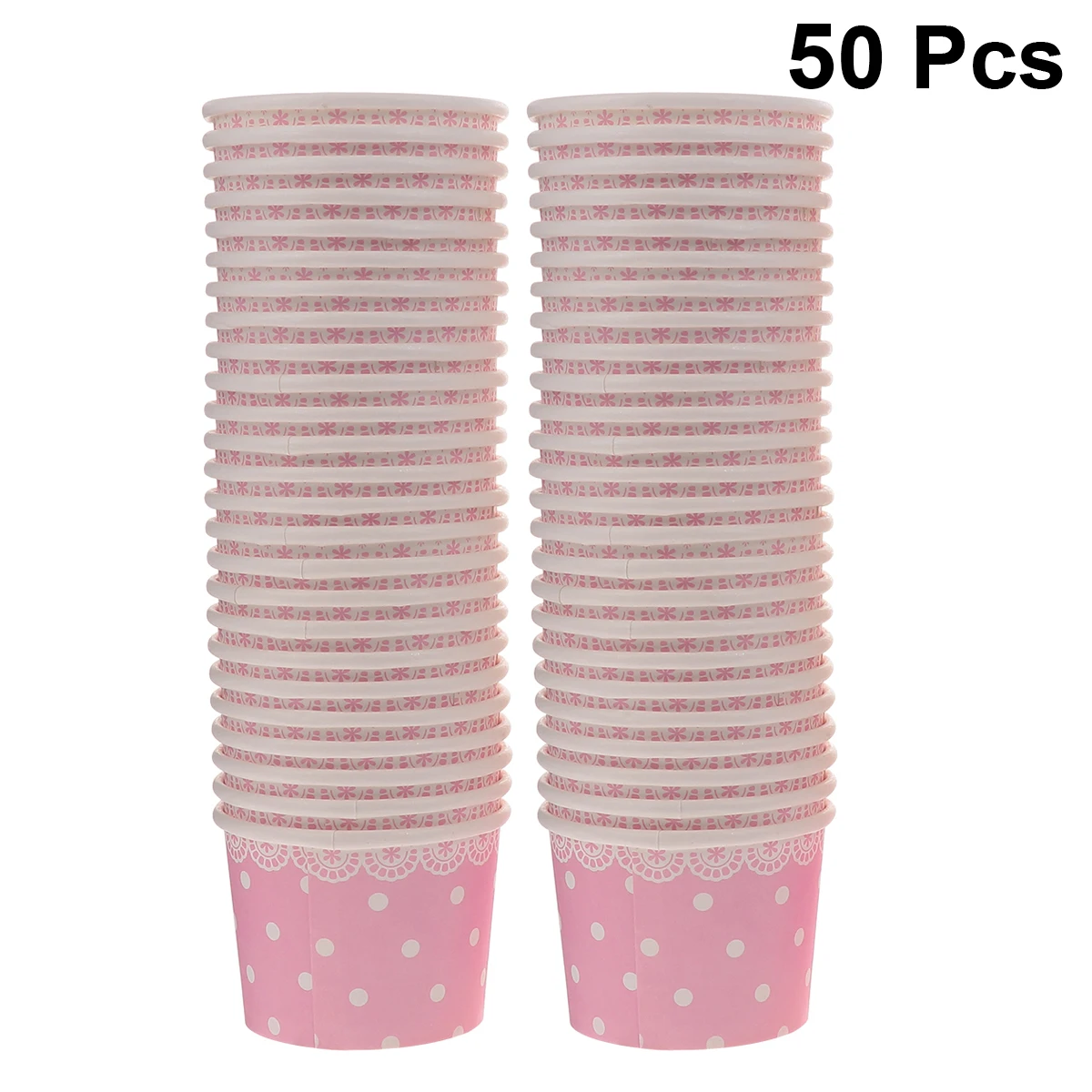 50 шт. милый кружевной узор в горошек практичный одноразовый Бумажный стакан для