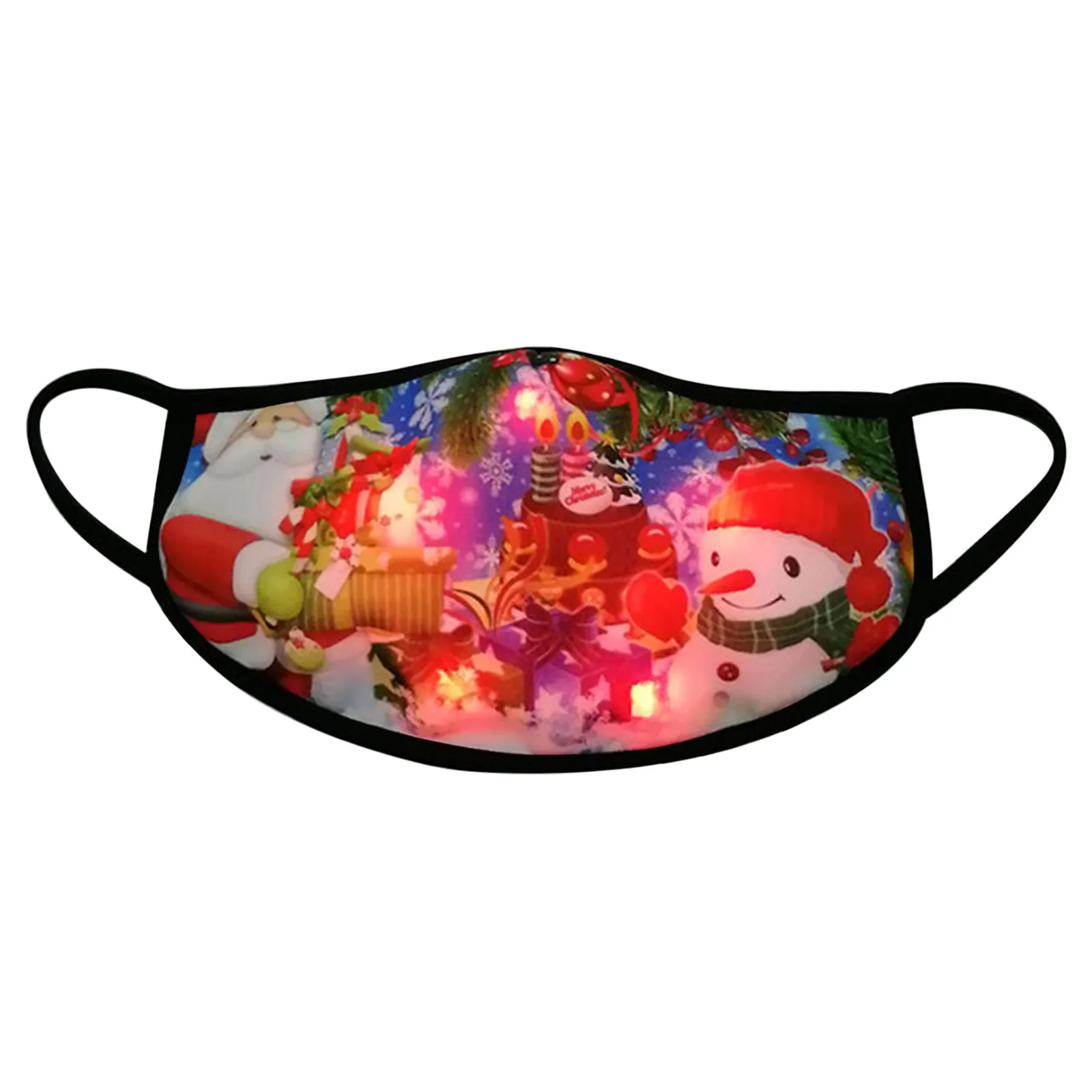 Новогодняя светодиодная маска светильник Рождественский s светящаяся для Для