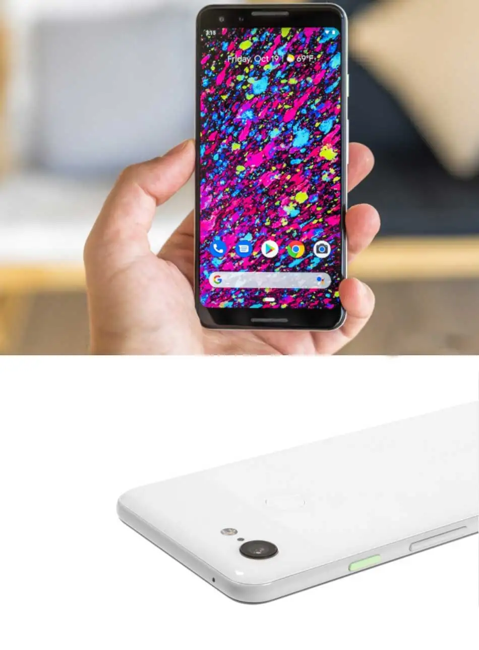 Мобильный телефон Google Pixel 3 Snapdragon 845 Android 9,0 5," FHD 2160x1080 4 Гб ram 128 ГБ rom 12.2мп Fingrprint NFC Qi
