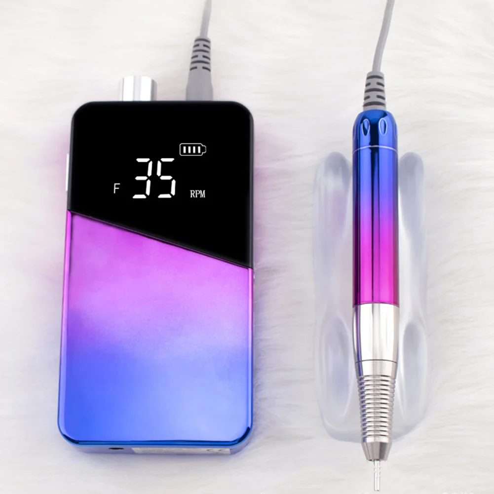 

25W Gradient Color Nail Drilling Machine Portable Nail Drill Manicure Set File Nail Pen Machine Nail Grinding Machine