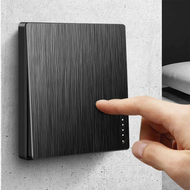 ЕС Великобритания Германия Франция ретро черный белый медный рычаг тумблер 1-4gang