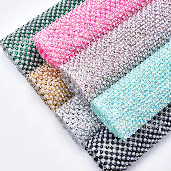 24*40 см/рулон Ab &quotалмазов&quot Горячая фиксация стразы на сетчатой основе горным