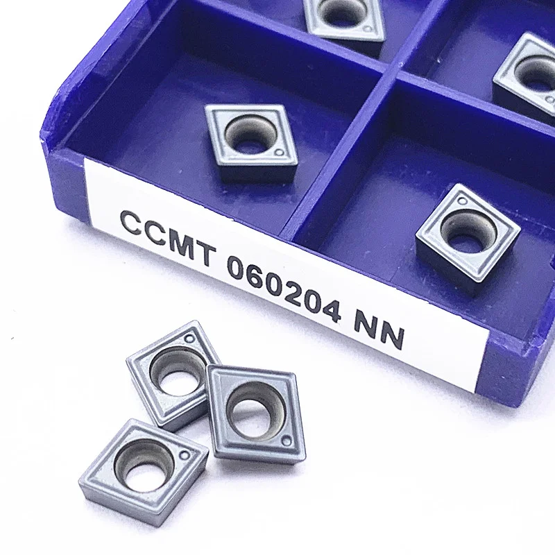 

CCMT060204 NN LT10 твердосплавное лезвие, токарный инструмент с ЧПУ, Алмазное внутреннее отверстие, стандартный токарный инструмент из нержавеющей стали s