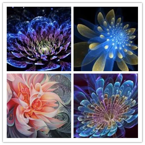 Набор для алмазной вышивки сделай сам картина из разноцветных цветов с