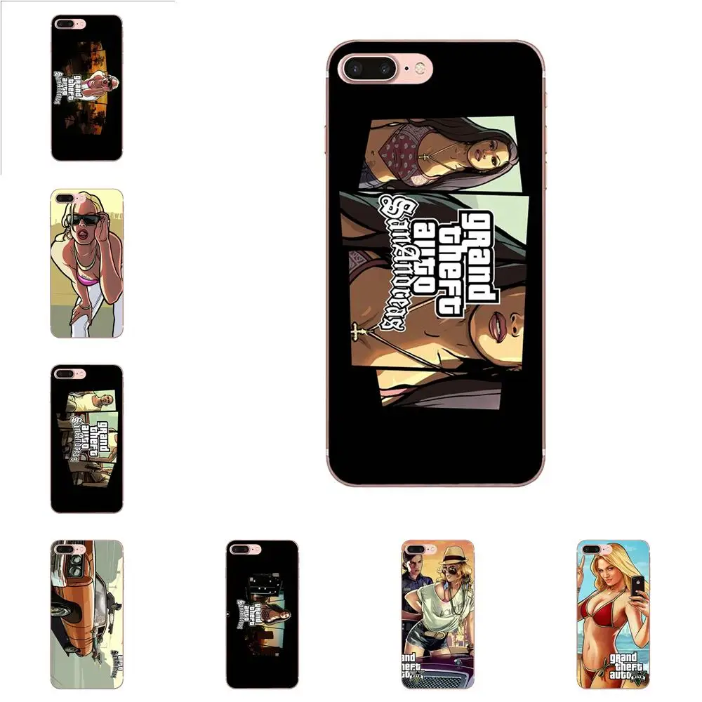 Прозрачный чехол из ТПУ Gta San Andreas Blonde для Xiaomi Mi A1 A2 A3 CC9 CC9E 9T mi10 mi9 mi8 pro lite SE |